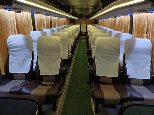 Luxury Benz Glider AC bus rental service in kerala