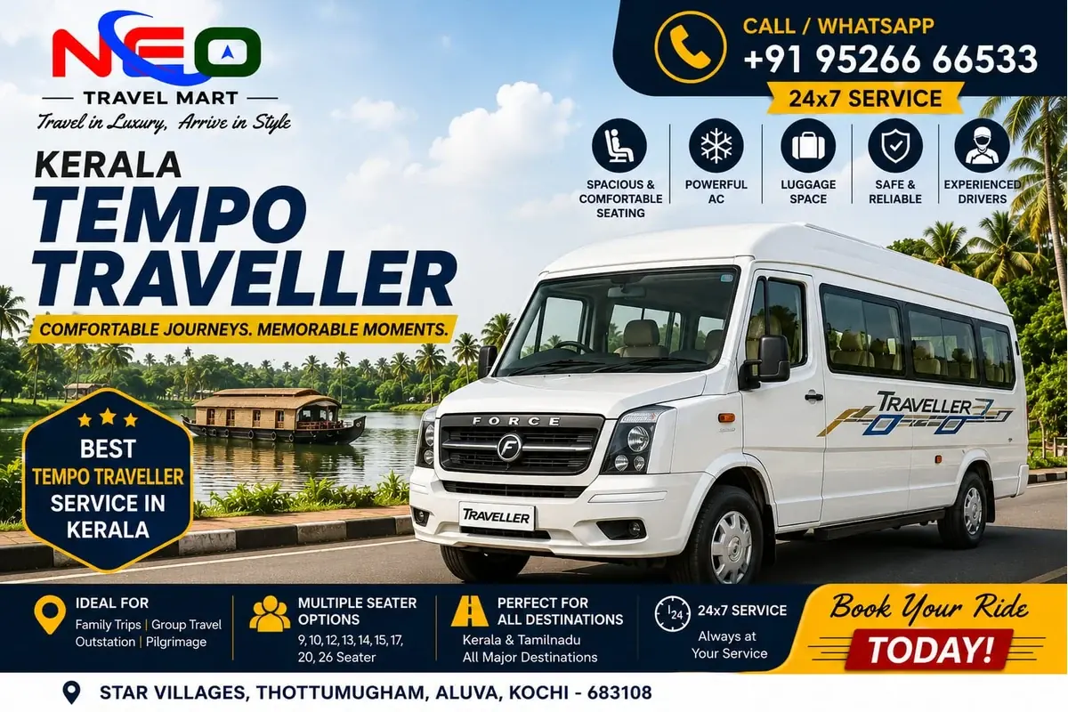 Kerala Tempo Traveller by Neo Travel Mart