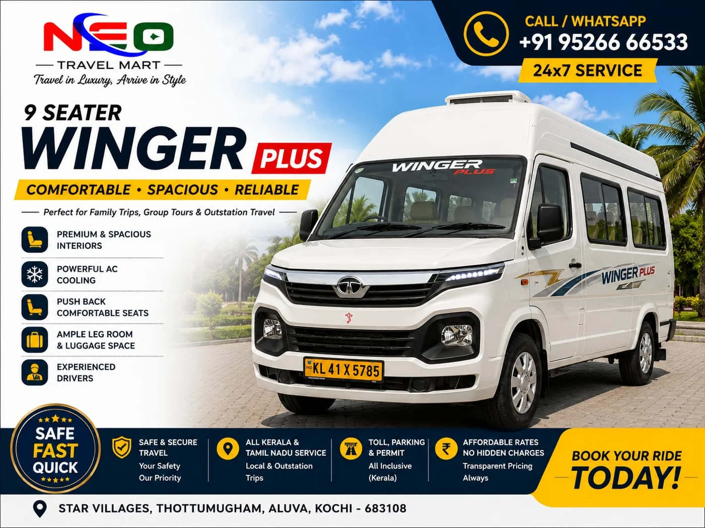 Kochi Taxi Service and Kerala Taxi Packages image by Neo Travel Mart