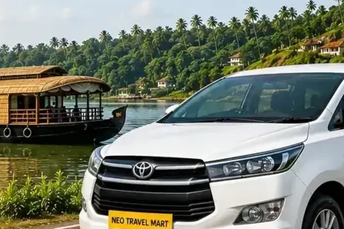 Kollam Tempo Traveller taxi service poster by Neo Travel Mart